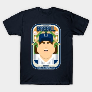 Baseball Blue Pinstripes - Deuce Crackerjack - June version T-Shirt